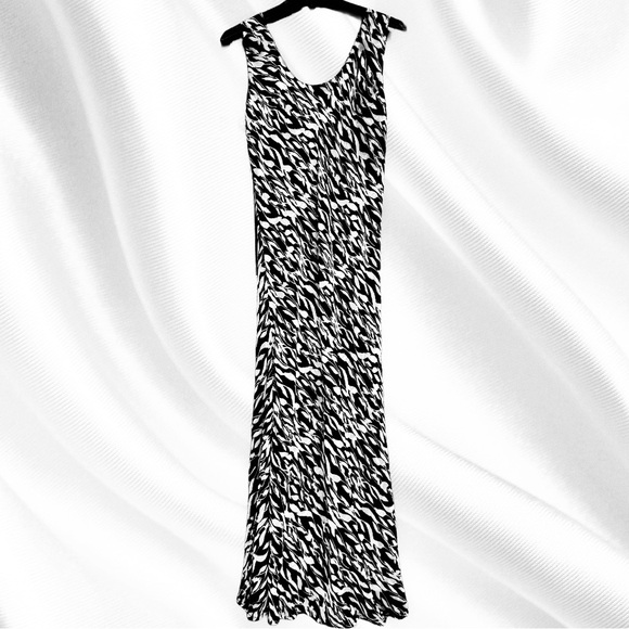 NIKKY Black and White Reversible Maxi Dress - Picture 1 of 9